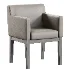 Morgan Track Arm Fabric Dining Armchair - Thumbnail 2