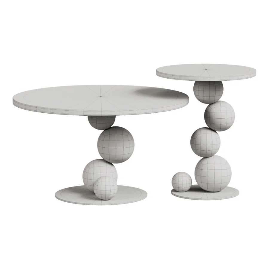 Coffee Table Cherry Set Image 4