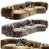 Contemporary Modern Hug Modular Sofa in Famiglia Fabric by Collector Studio - Thumbnail 4