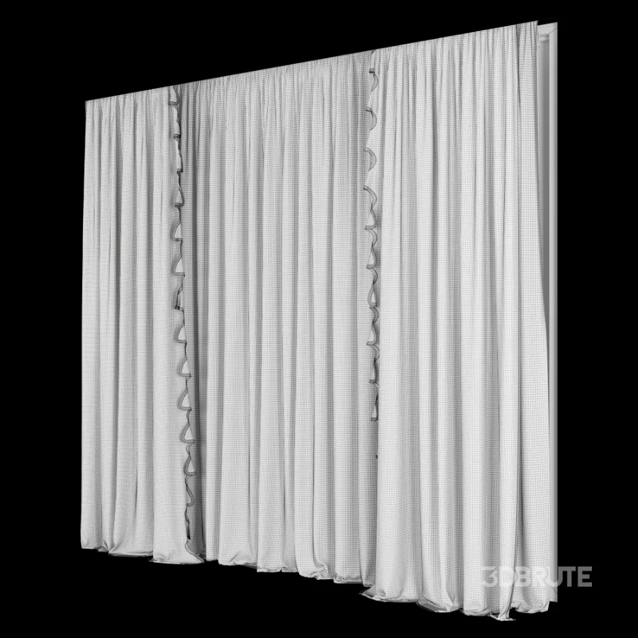 Silk and Cotton Curtain Set 127 Image 6