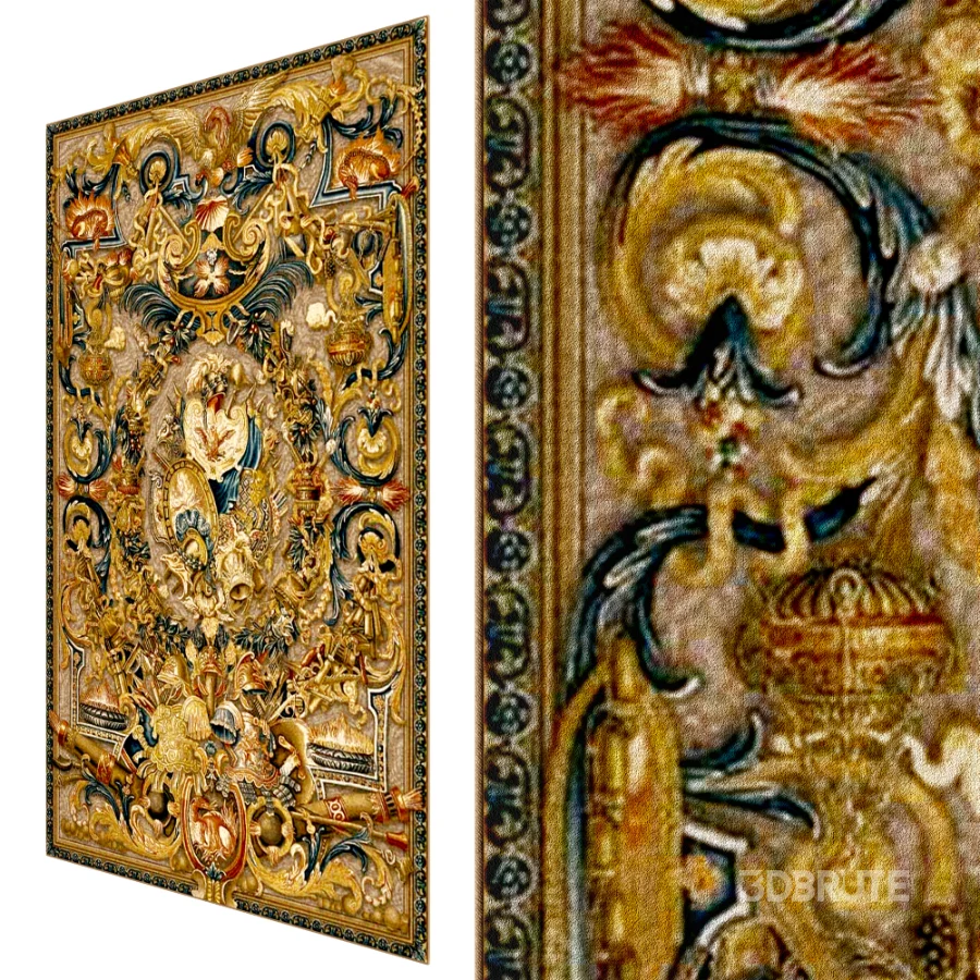 Royal Baroque Tapestry Rug Image 1