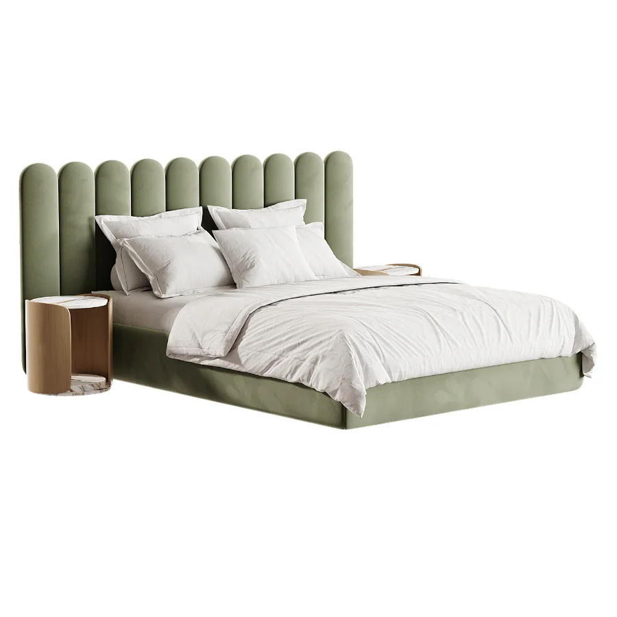 Modern Colline Upholstered King Bed Image 1