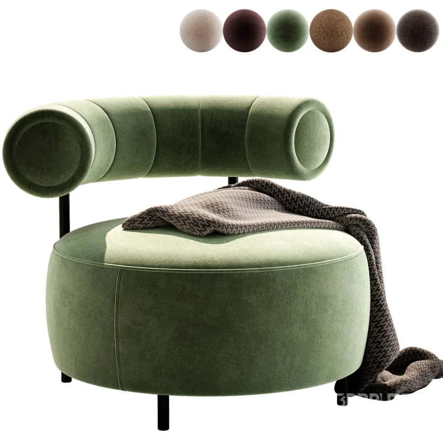 Naduvi Miley Velvet Right Cremekleurig Sofa Image 1