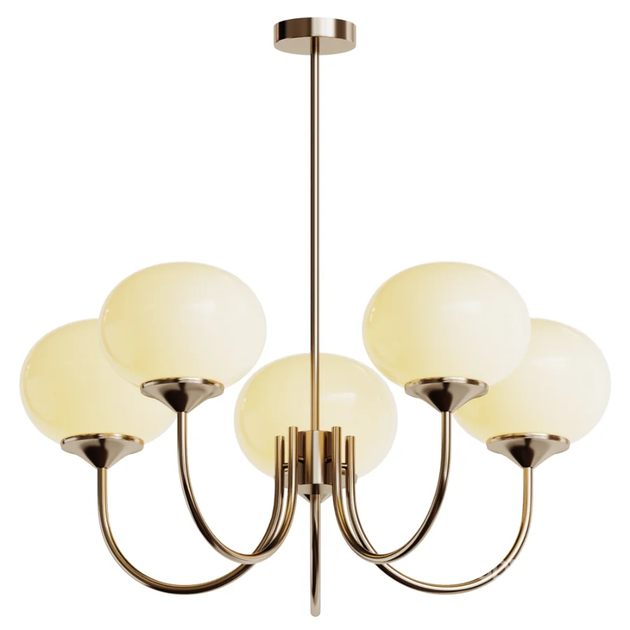 Brass Modern Chandelier Image 1