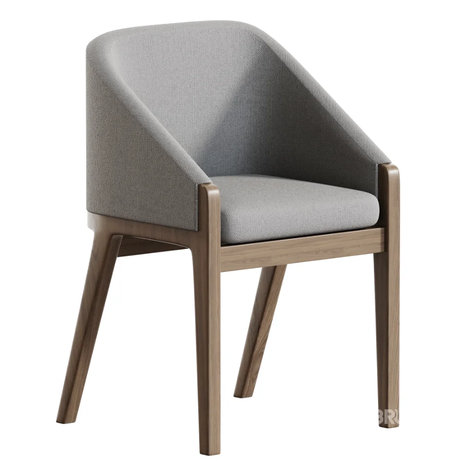 Upholstered wood side chair Image 4