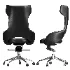 Cosmo High Back Swivel Executive Chair Black - Thumbnail 3