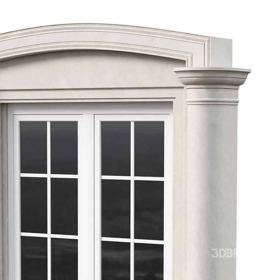 Architectural Classic Window 3D Model 14 Image 7