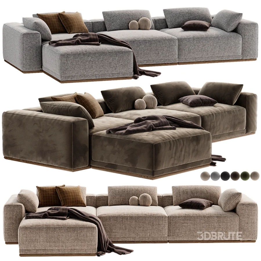 Yogi Sofa Chaise Sectional Image 7