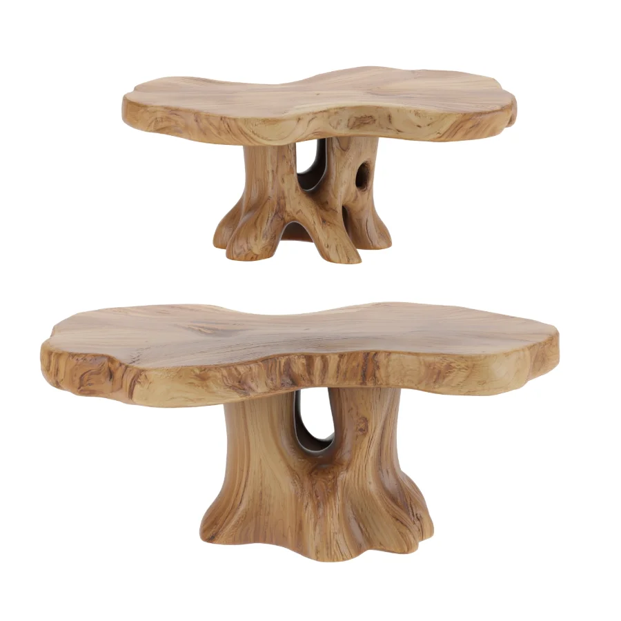 Live Edge Solid Wood Coffee Table Image 2