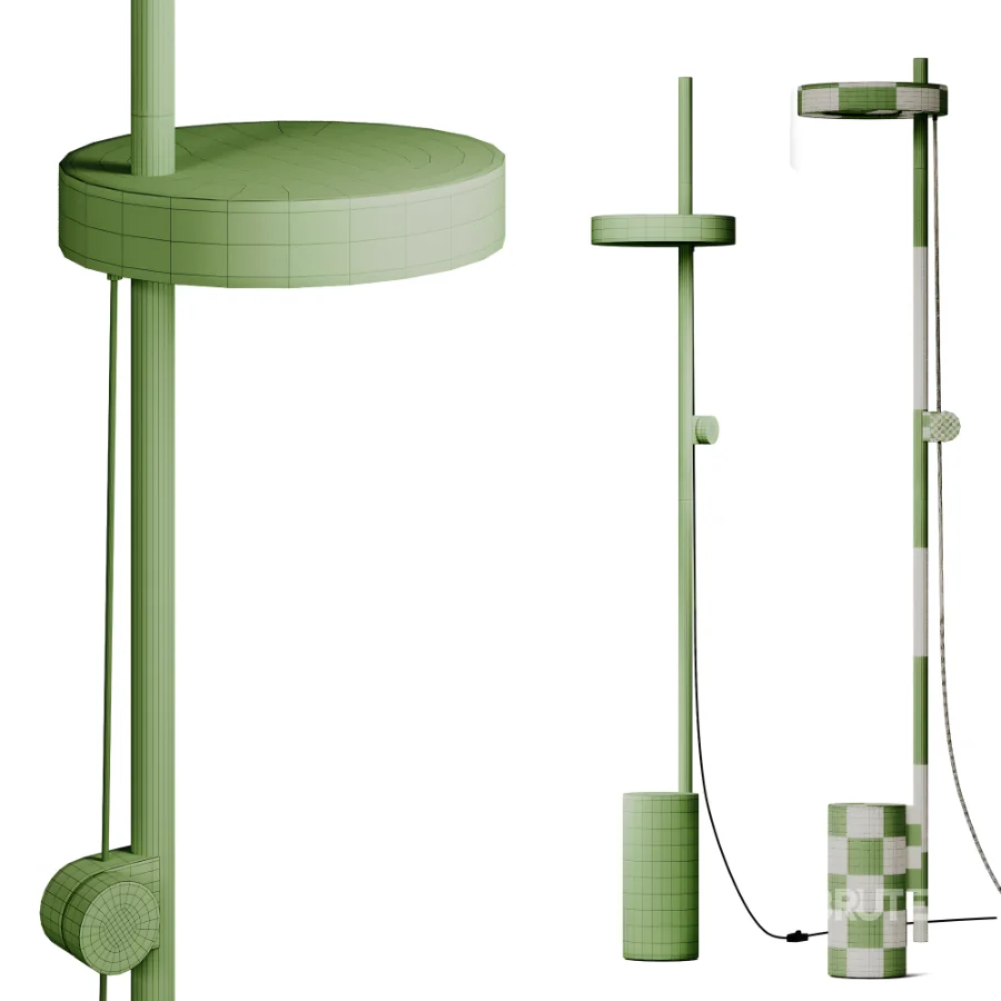 Rdgasp Cylinder Base Standing Floor Lamp Image 3