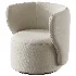 Modern Swivel Barrel Chair - Thumbnail 2