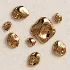 Modern Liquid Gold Pebble Wall Sculptures Set - Thumbnail 5