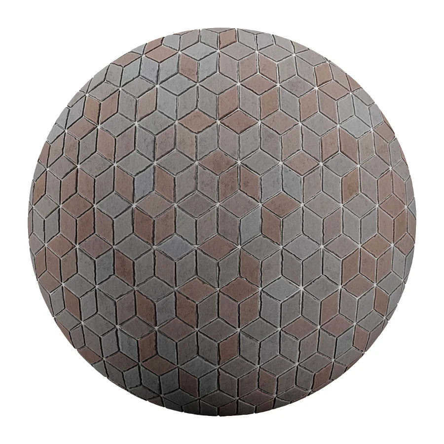 FB23 Brick material in one design and 6 different colors 4K Image 2