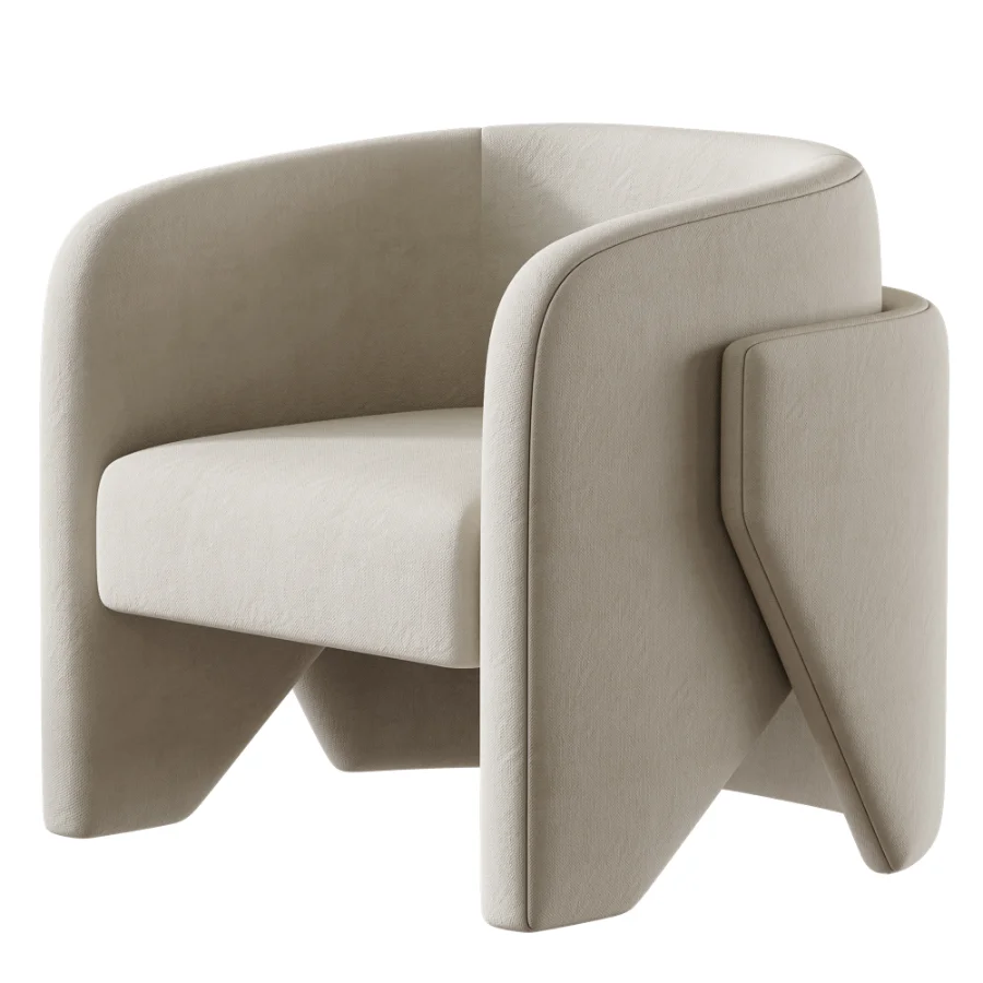 Contemporary Minimalist Armchair Image 2