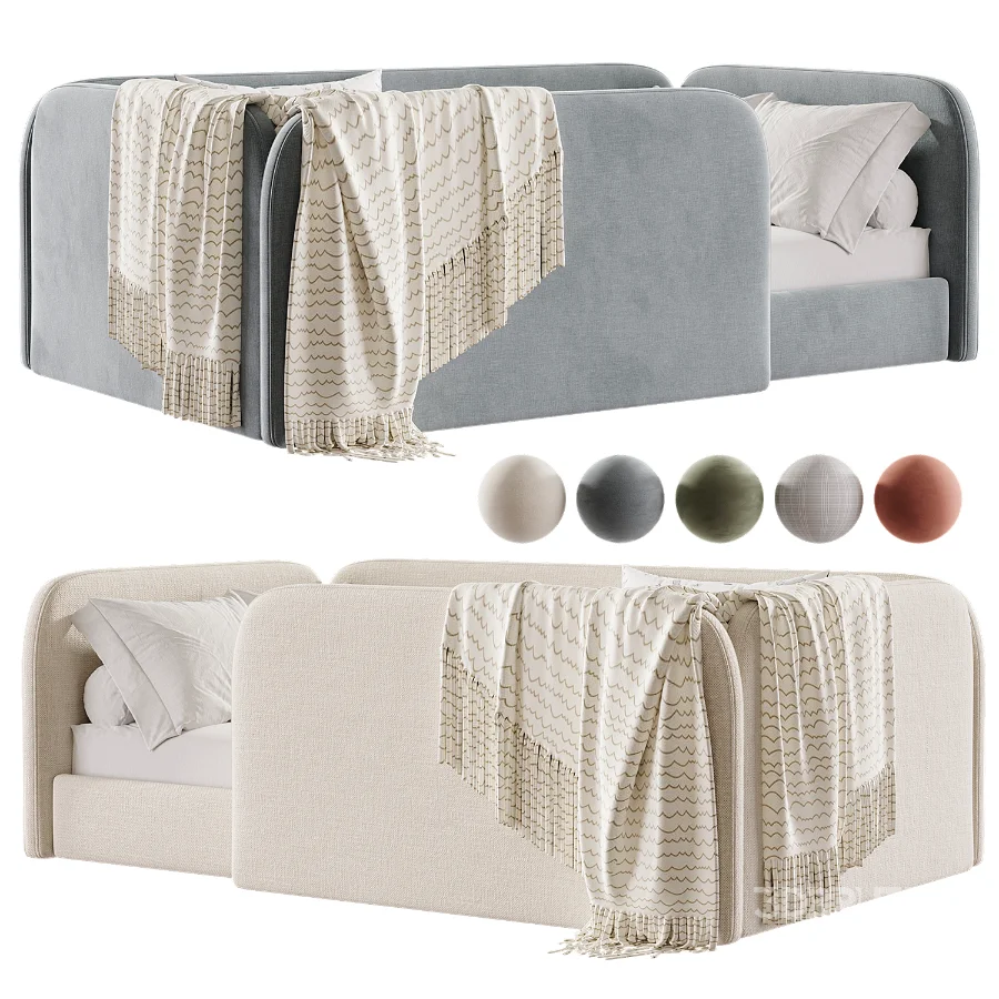 Montessori Upholstered Bed ALICANTE Image 2