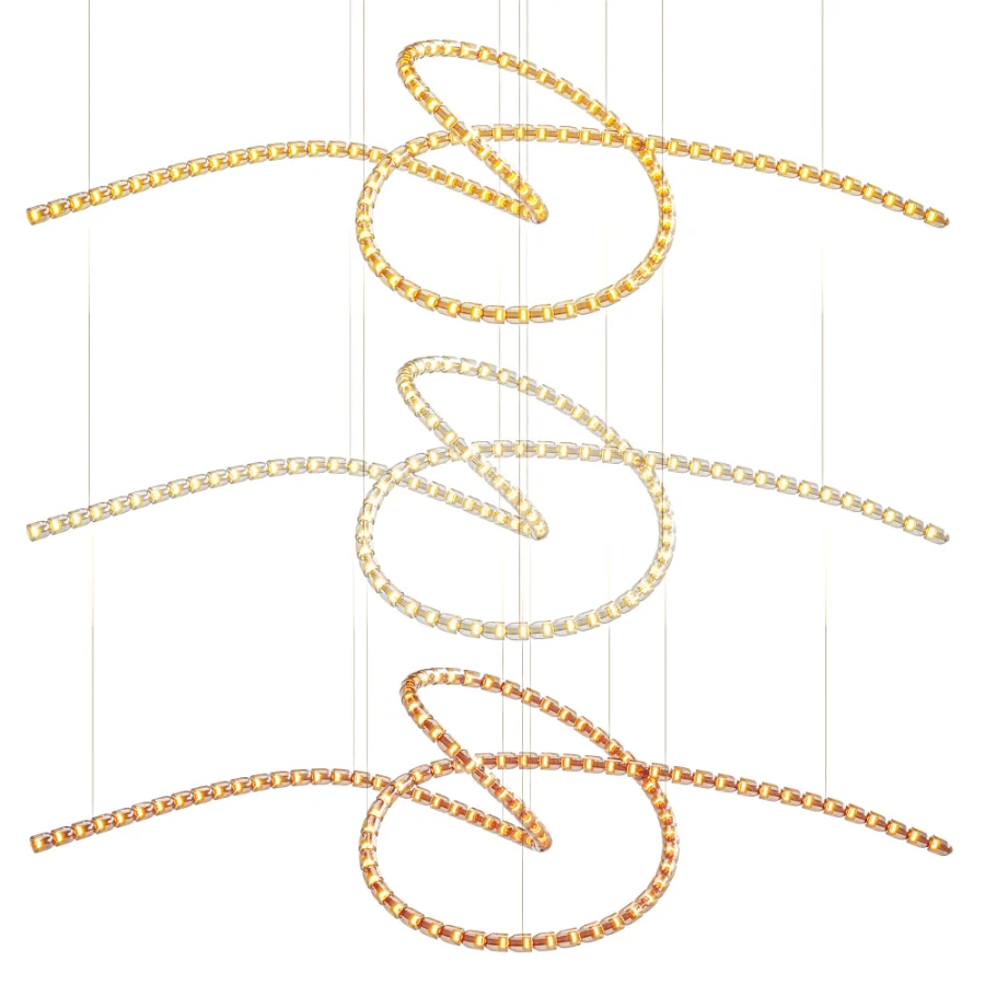 Gabriel Twist LED Chandelier Image 1