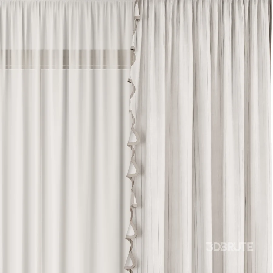 Silk and Cotton Curtain Set 125 Image 4