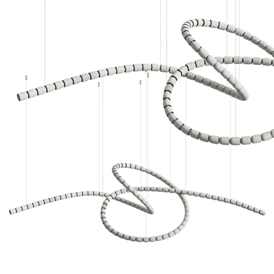 Gabriel Twist LED Chandelier Image 6