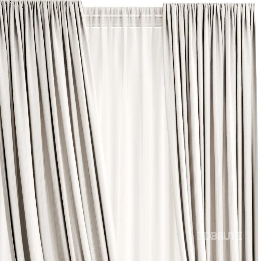 Silk and Cotton Curtain Set 131 Image 2