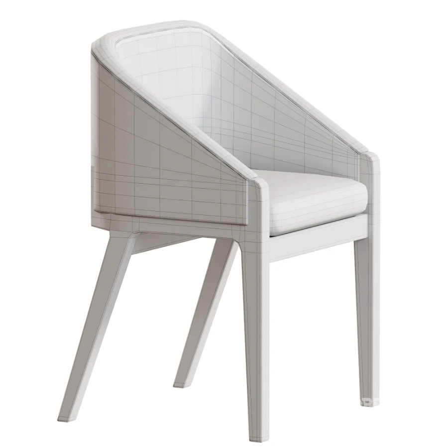 Upholstered wood side chair Image 5