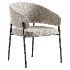 Linda chair And Mayeerty 46 Modern Wooden Round Dining Table - Thumbnail 2