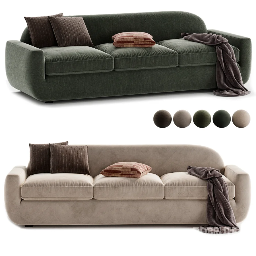 Aldine Ivory Boucle Sofa Image 5