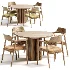 Hiroshima chair,Moon table Dantonehome Dining set - Thumbnail 2
