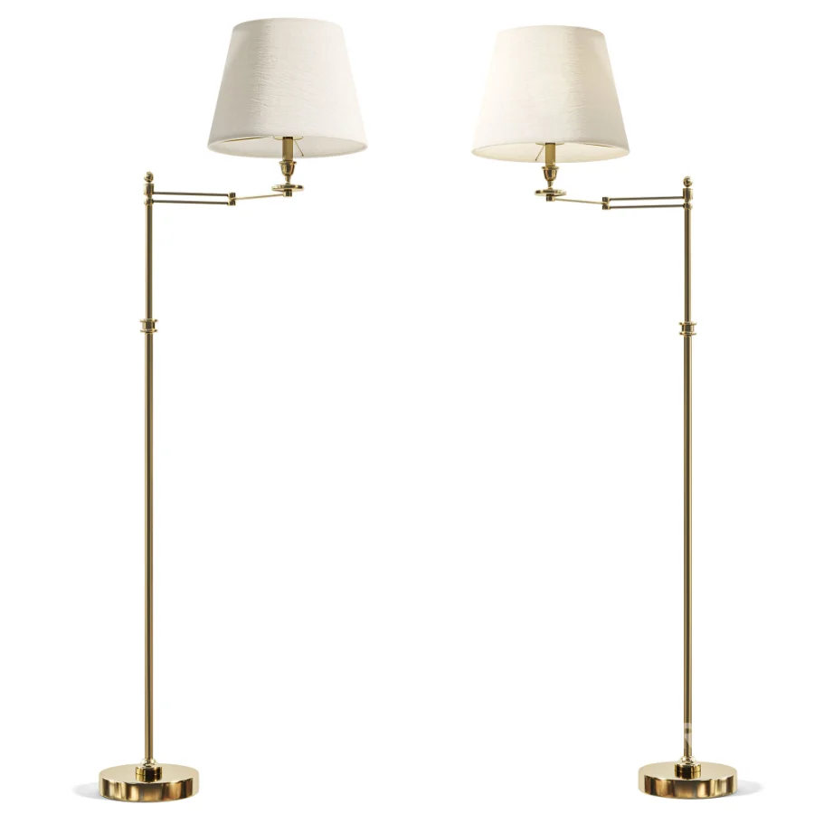 Brass Reading Floor Lamp Image 4