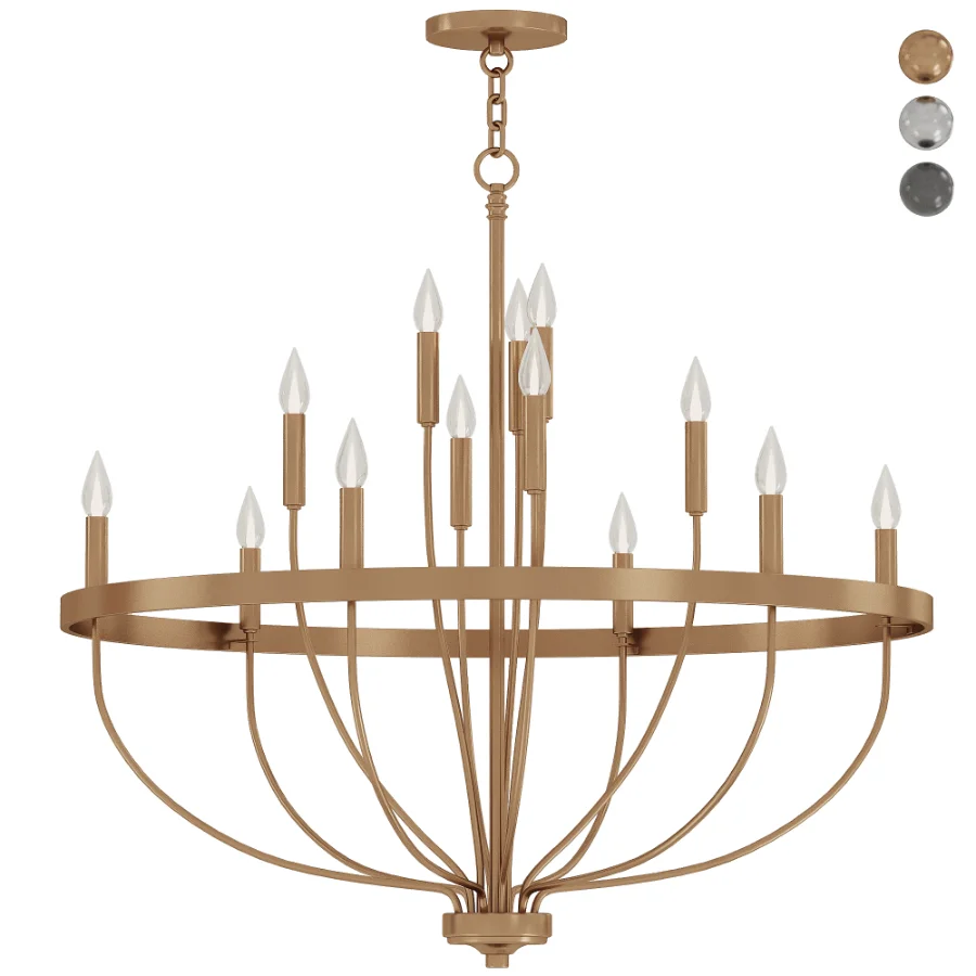 Graceful Curve Chandelier Image 1