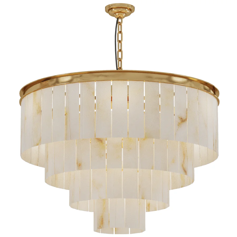 Afralia Marble Ceiling Chandelier Image 1