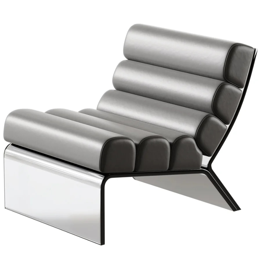 Brialle Boucle Upholstered Armless Accent Chair Image 3