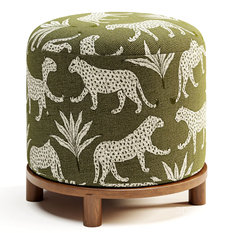 Bisou Performance Jacquard Ottoman Image 4