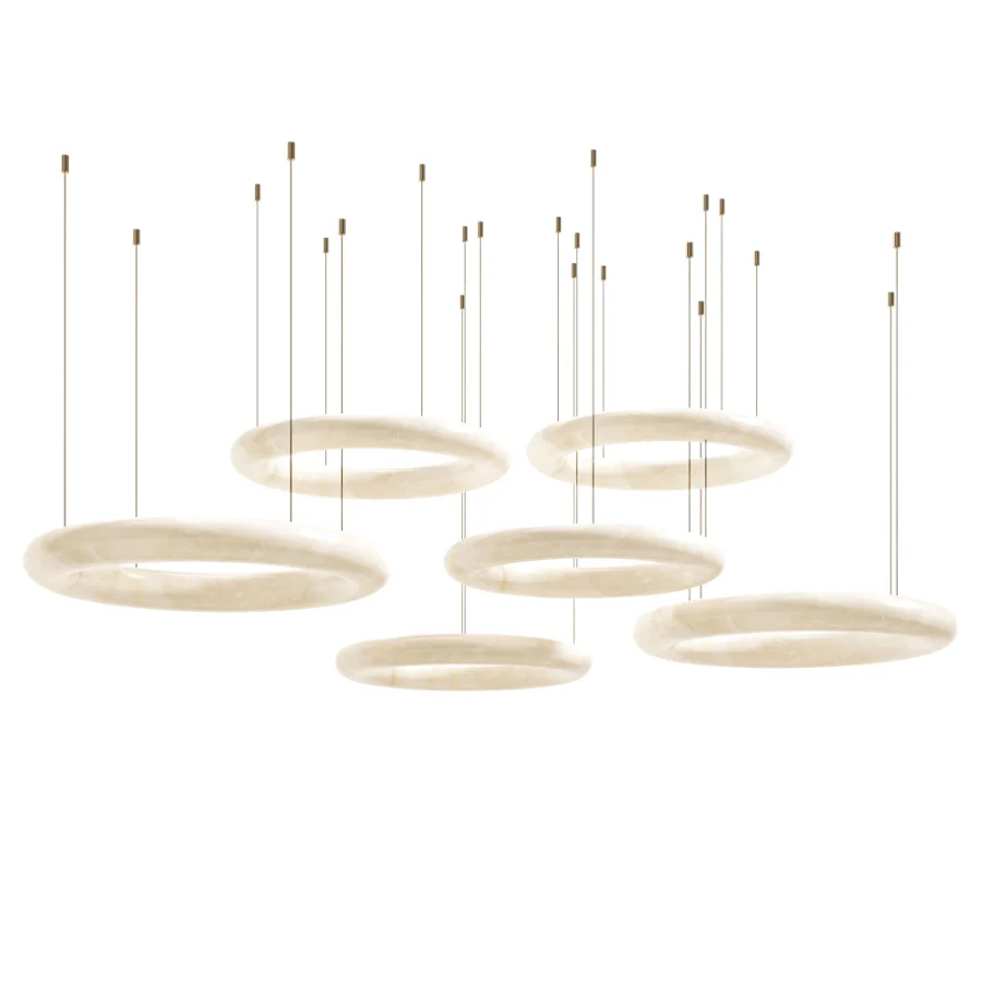Aurelia Alabaster Ring Pendant Light 2 Image 4