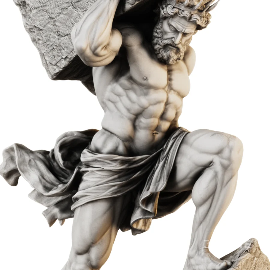 Atlas Burden Statue Image 4