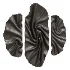 Modern Fluid Brass Metal Wall Decor Triptych - Thumbnail 1