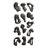 Abstract chrome wall decor 01 - Thumbnail 3