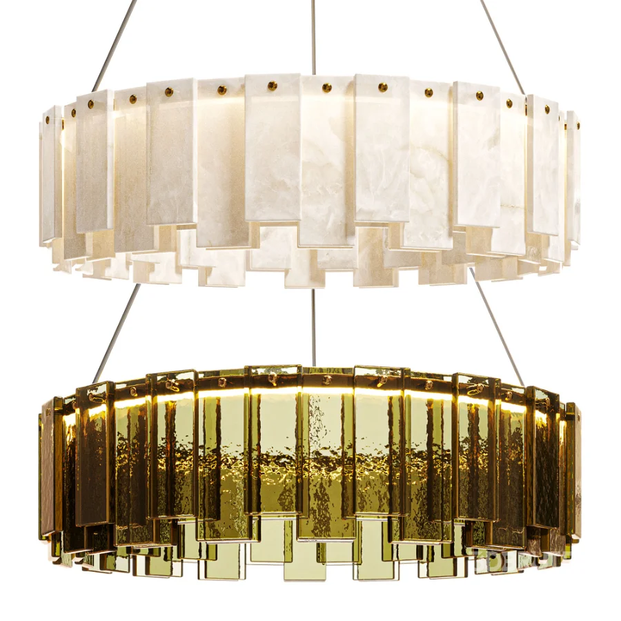 Celestial Alabaster Round Chandelier Image 2