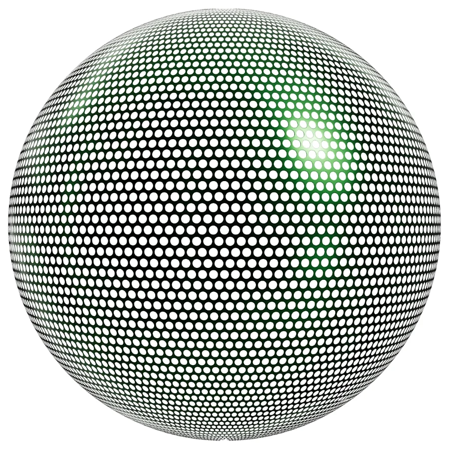 FB327 Metal Patterned circular steel | PBR | 6MAT | 4K Image 6