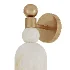 Alabaster Brass Wall Sconce - Thumbnail 5