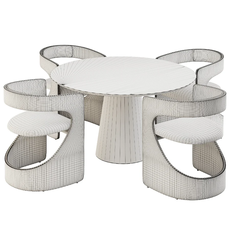 Dinning chair and table380 Image 6