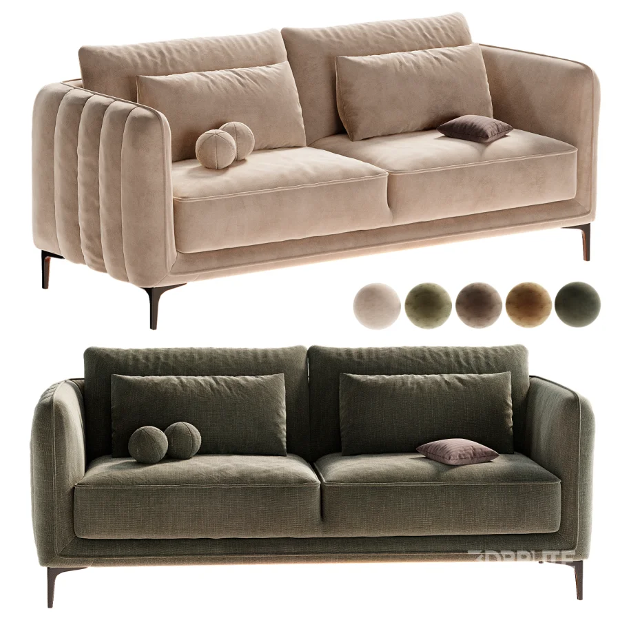 Rae Genuine Upholstered Sofa Image 3