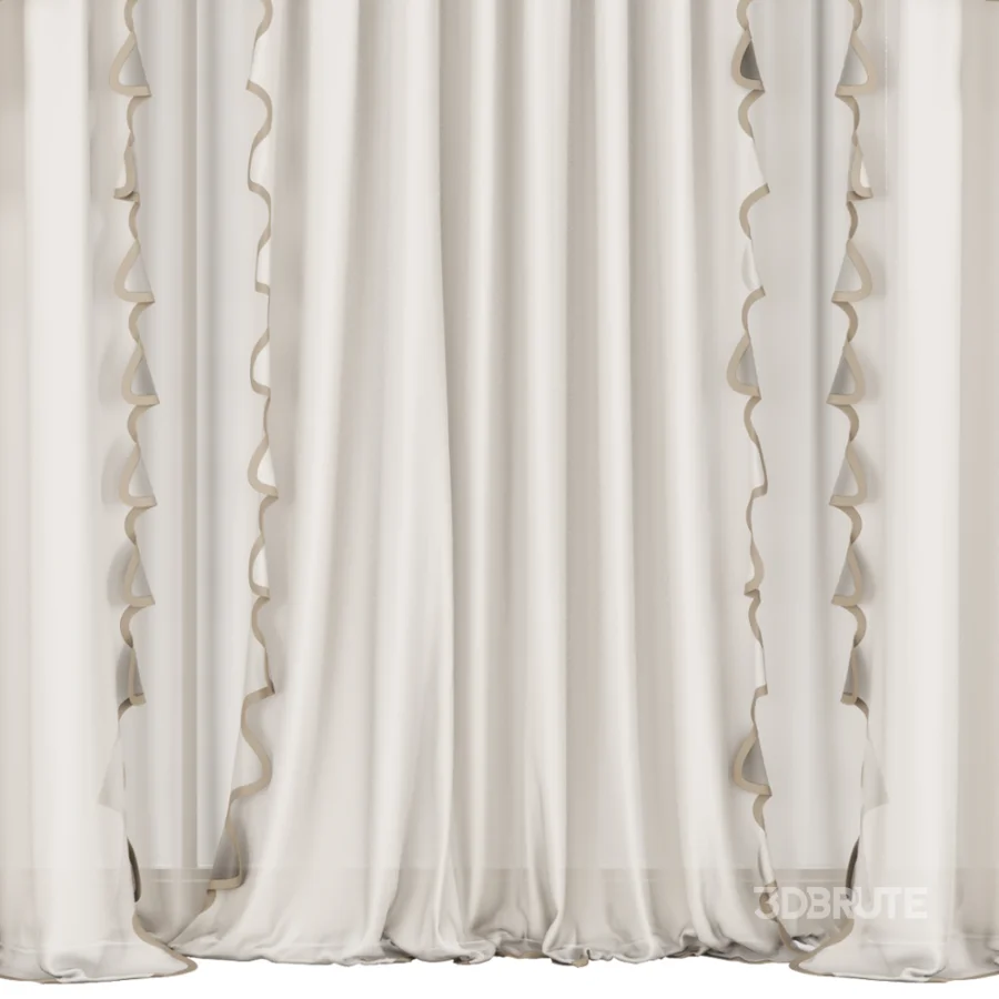 Silk and Cotton Curtain Set 126 Image 3