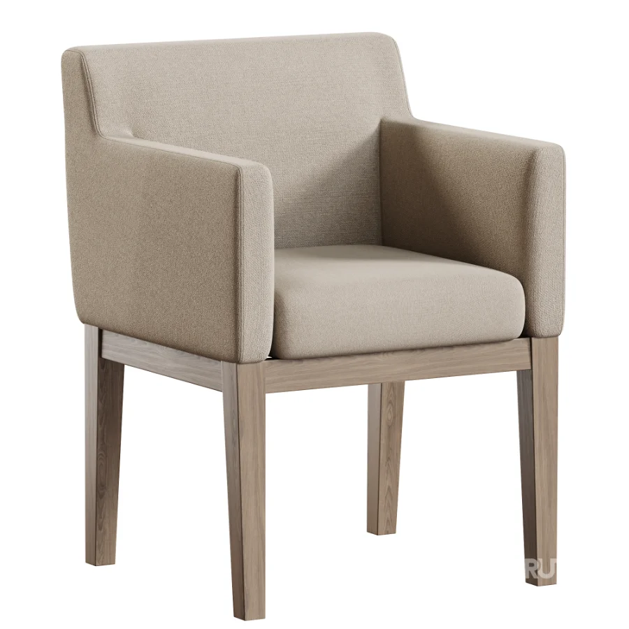 Morgan Track Arm Fabric Dining Armchair Image 3