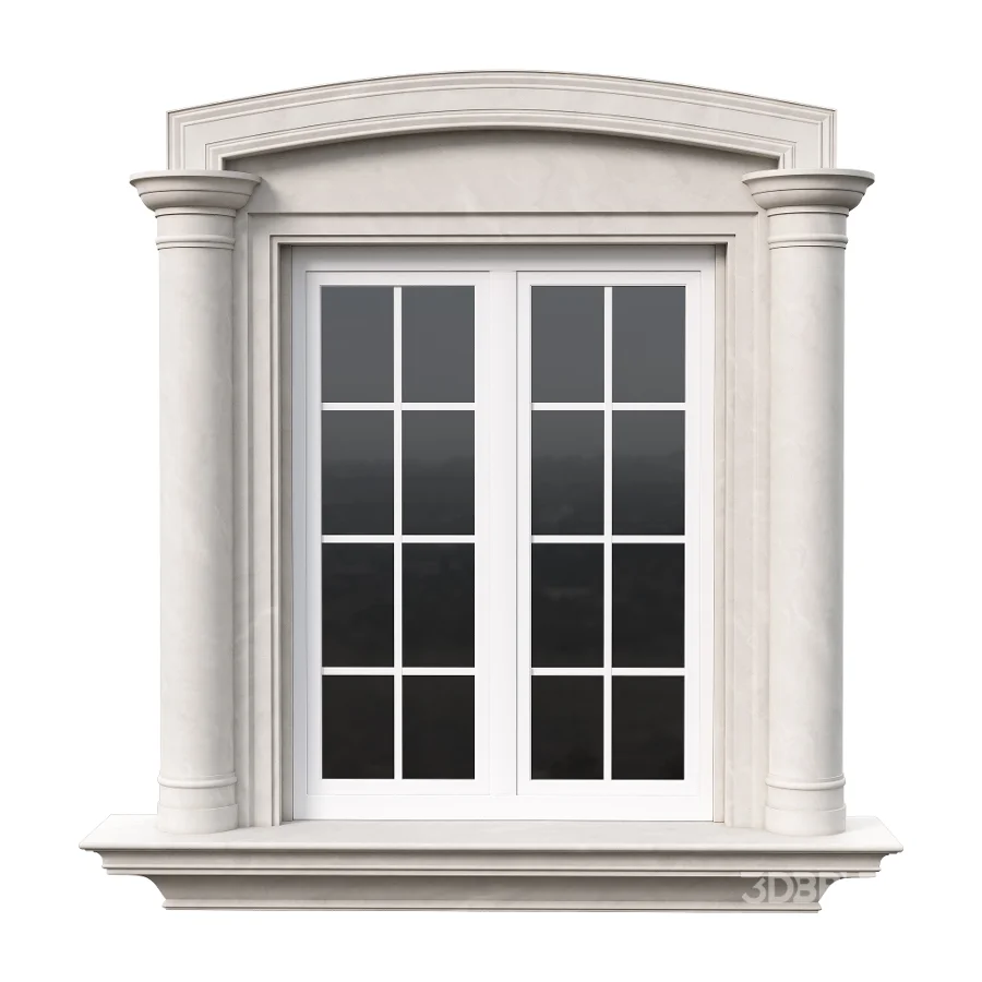 Architectural Classic Window 3D Model 14 Image 6