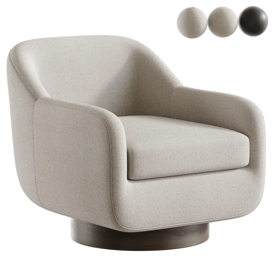 Modern Swivel Accent Chair Image 1