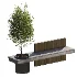 Bench with Plants – Urban Furniture 05 - Thumbnail 1