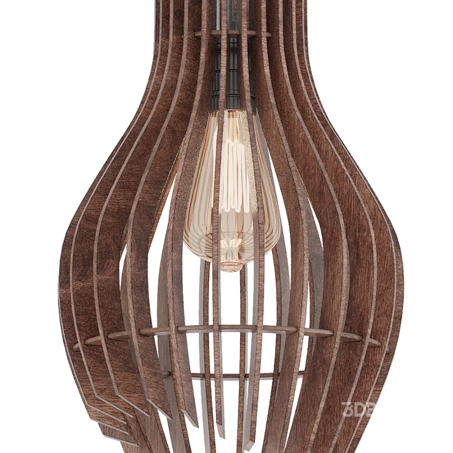Plywood Pendant Lamp Image 4