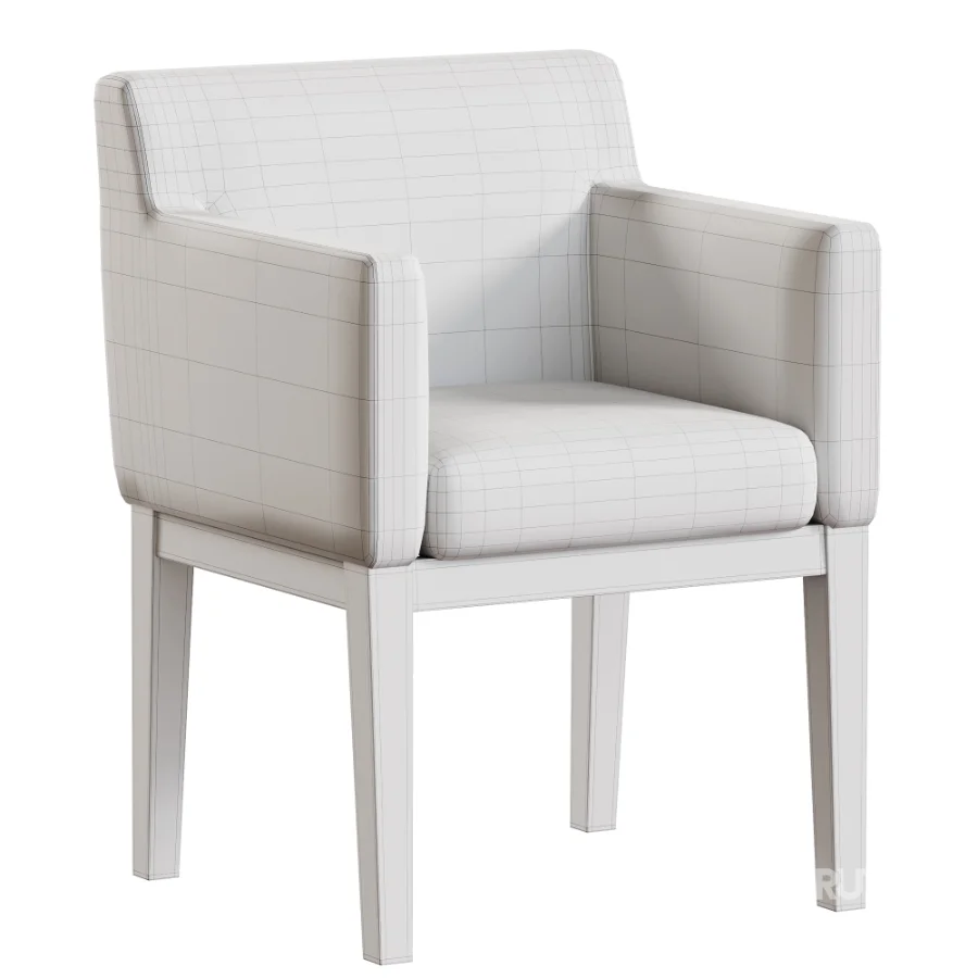 Morgan Track Arm Fabric Dining Armchair Image 5