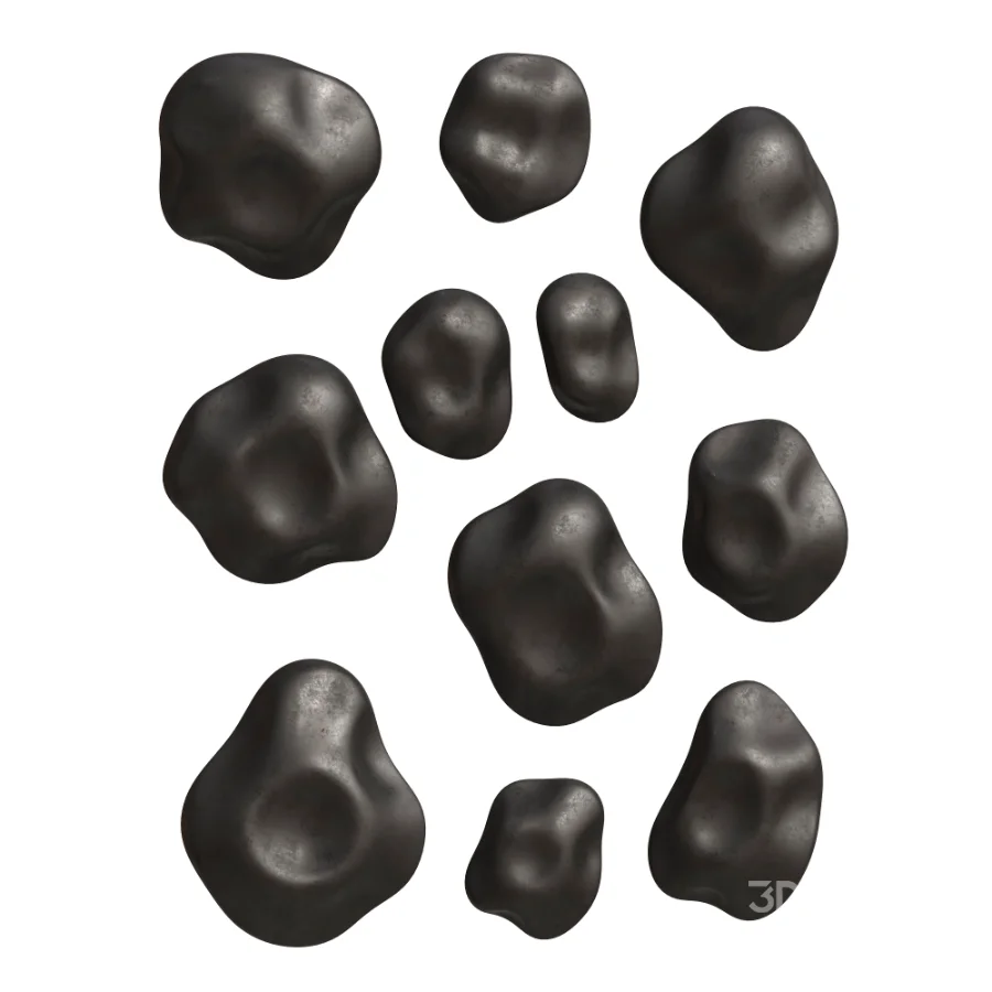 Wall Decor Abstract Gold Blob Image 2
