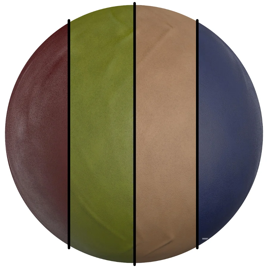 FB26 chamois leather in one design and 4 different 4K colors Image 1